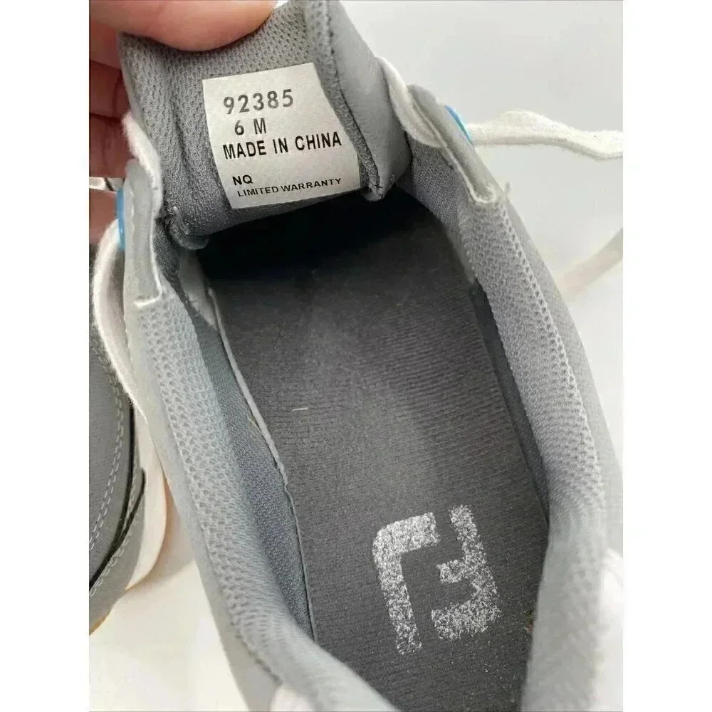FootJoy Women's Sport Retro Golf Shoes Grey 92385 Ladies (Size 6 M) Spikeless - Picture 7 of 8